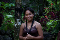 Girl by the waterfall - Pohnpei, Micronesia