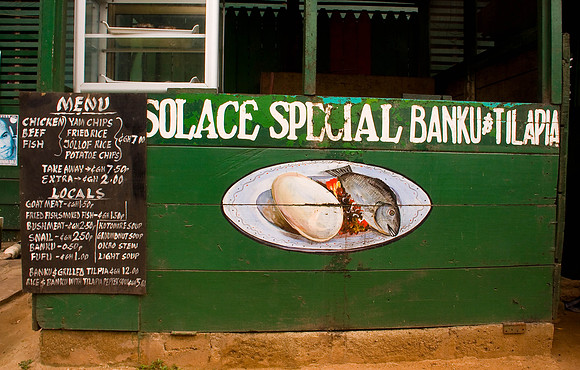Lunch stand - Winneba, Ghana