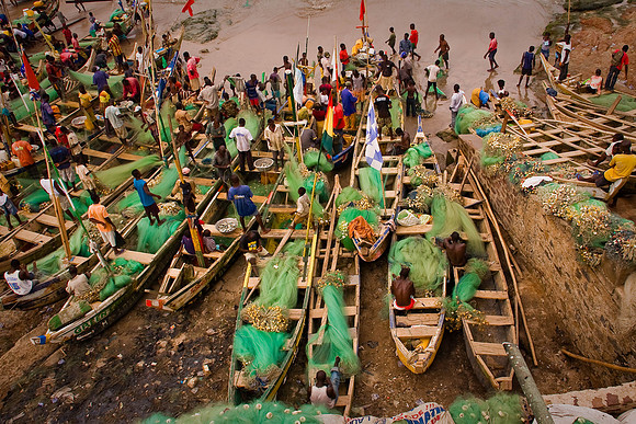 Fishing boats -Cape Coast, Ghana