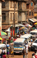 Bus stop, Freetown, SL