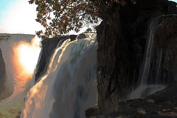 Vic Falls in the dry season