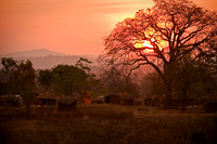 Village sunset -Malawi