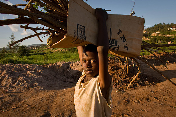 Bringing wood -  Kigali, Rwanda