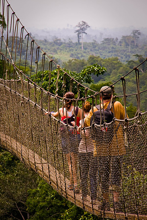 Swinging bridge -Kakum National Park, Ghana