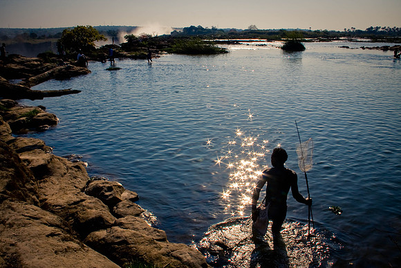 Vic Falls in the dry season