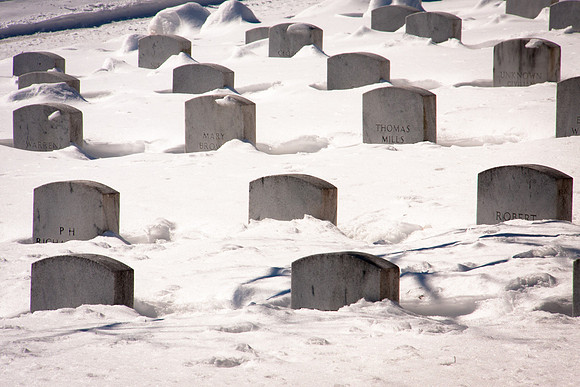 Arlington National Cemetery during Snowmageddon '10
