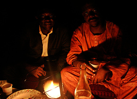 Dinner in the dark