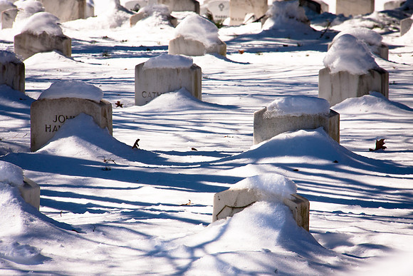 Arlington National Cemetery during Snowmageddon '10