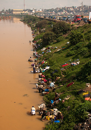 Washing in the river