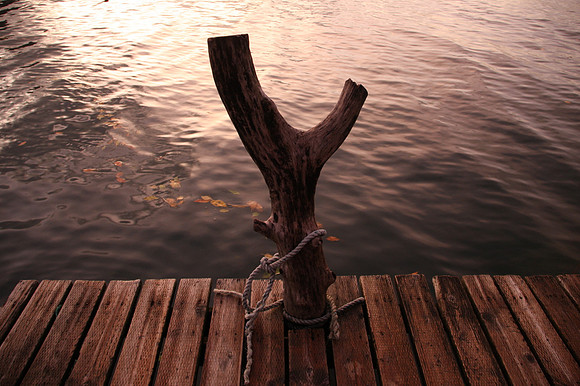 Sunset on the dock