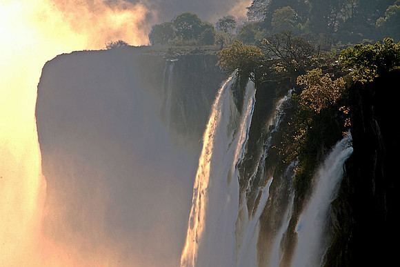 Vic Falls in the dry season